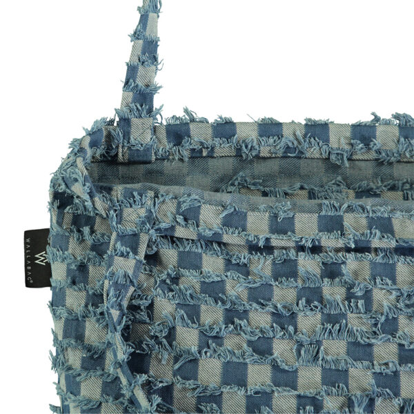 Wallabag Denim Check Blue