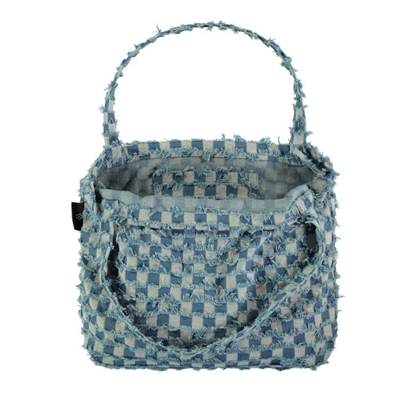Wallabag Denim Check Blue