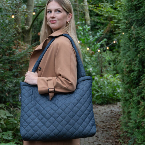 Wallabag Denim Stepped Blue