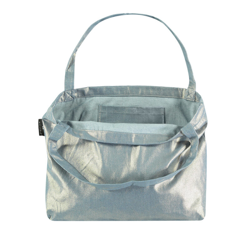 Wallabag Metallic Denim Gold Blue