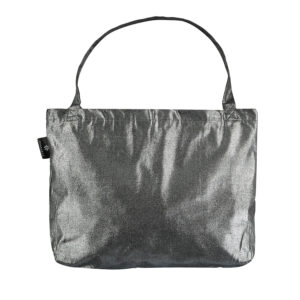 Wallabag Metallic Denim Silver Black