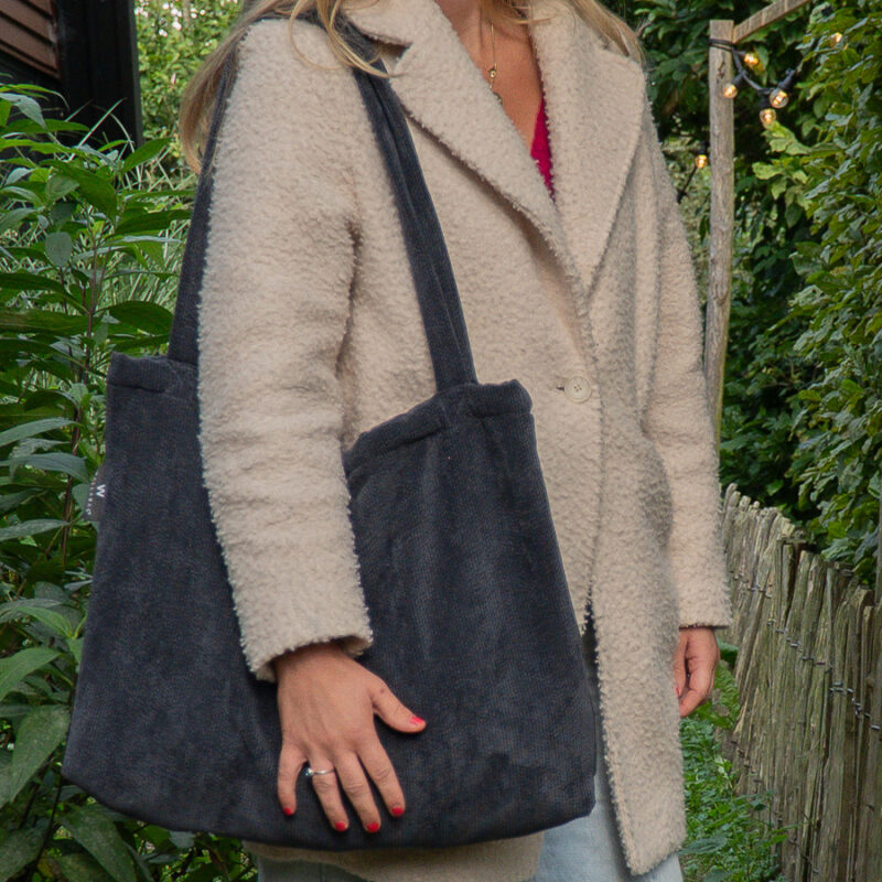 Wallabag Structure Corduroy Black