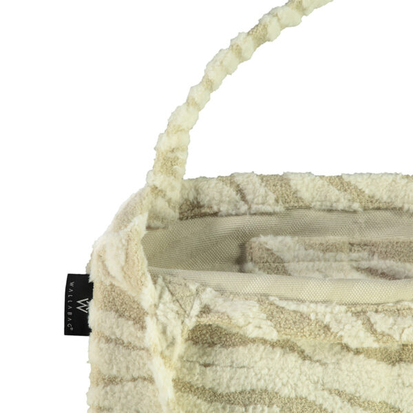 Wallabag Teddy Zebra Off White
